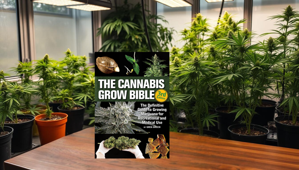 Indoor Cannabis Cultivation Setup with "The Cannabis Grow Bible"